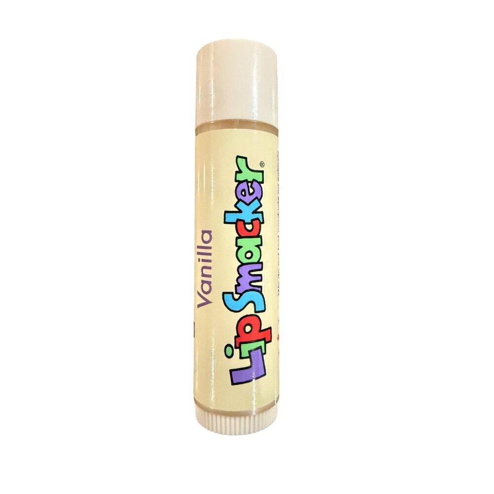 Vintage BONNE BELL Lip Smacker Balm VANILLA Flavor BUBBLE FONT World of Smackers